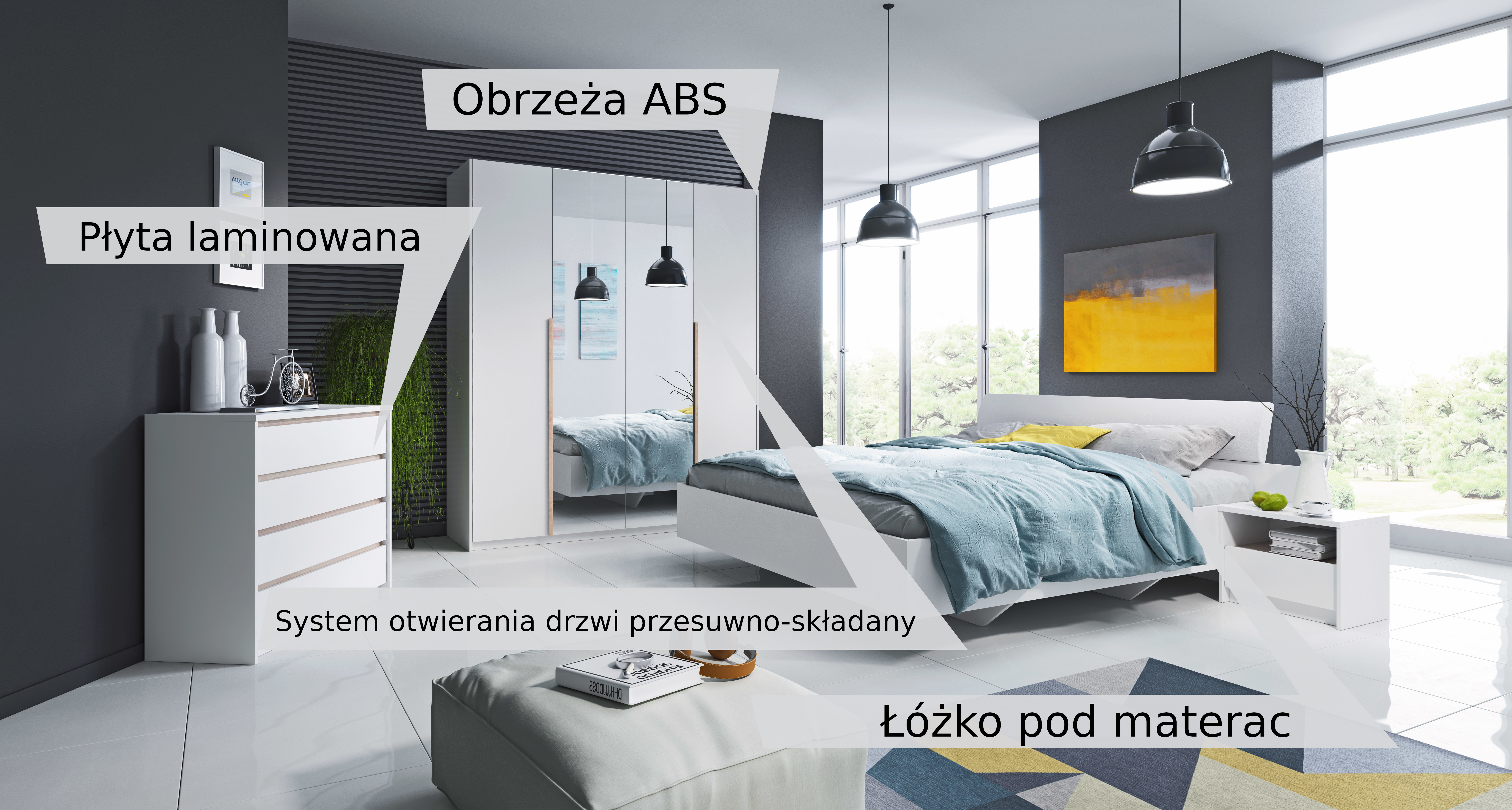 Łóżko 180x200 FOXE